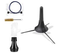 El juego completo de cuidado de trompeta incluye soporte portátil flexible para limpiar y proteger fácilmente las válvulas, cepillo y limpiador de boquillas