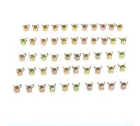 El juego contiene un total de cincuenta clips, cada uno mide exactamente a un diámetro que se adapta tanto a la transferencia de aire como de fluido