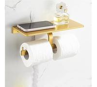 El Juego de Accesorios de baño en Oro Cepillado Incluye Estante de baño, toallero, Colgador de Toallas, Soporte para Papel higiénico, portaescobillas, Juegos de Accesorios de baño