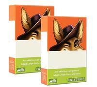 El juego de cartas Coyote incluye 6 cartas de acción únicas: una fiesta de desafío para 3-8 jugadores, conoce los juegos de cartas llenos de acción llenos de cinco y estragos (2 piezas)