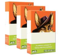 El juego de cartas Coyote incluye 6 cartas de acción únicas: una fiesta de desafío para 3-8 jugadores, conoce los juegos de cartas llenos de acción llenos de cinco y estragos (3 piezas)