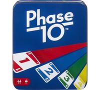 El juego de cartas Phase 10 de Mattel Games con 108 cartas es un gran juguete para