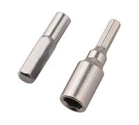 El juego de fundas de enchufe adaptador soporta conversión bidireccional entre sistemas de accionamiento hexagonal de 4 mm y 6,35 mm (1 juego)