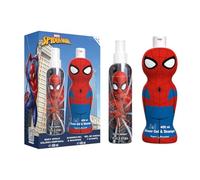 El juego de regalo con aroma a Spiderman incluye agua de colonia natural (200 ml) y gel de ducha y champú 2 en 1 para niños (400 ml), juego de regalo vegano para niños