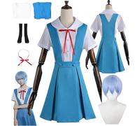 El juego de roles del anime 'NeonGenesisEvangelion'Ayanami Rei uniforme completo para adultos, adecuado para carnavales de halloween, fiestas de carnaval, exposiciones de cómics y congresos de animaci