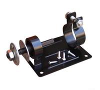 El juego de soporte de corte de taladro eléctrico convierte el taladro en máquina de molienda de corte con asiento ajustable para pulido de precisión, 2 llaves para un montaje seguro en el banco de