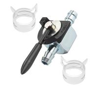 El juego de válvulas de corte de combustible de 1/4 incluye 12 abrazaderas de cobre en línea de repuesto con equipos de alimentación al aire libre, válvulas de cierre de línea de combustible a prueba