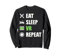 El Juego Divertido de la Realidad Virtual del Jugador de VR Come el sueño VR Repite Sudadera