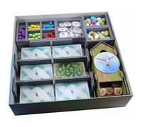 El juego espacial plegado inserta el organizador liviano Wingspan V2 con licenci