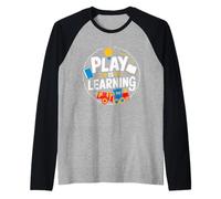 El juego está aprendiendo una educación Camiseta Manga Raglan