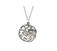El juego noble colección de tronos Targaryen Colgante de Plata de Ley
