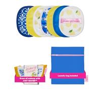El juego original MakeUp Eraser de 7 días, borra todo el maquillaje con solo agua, incluyendo rímel impermeable, delineador de ojos, base, lápiz labial, protector solar y mucho más. Limoncello, 7