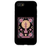 El jugador de ajedrez floral estilo carta del tarot de la re Carcasa para iPhone SE (2020) / 7 / 8