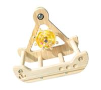 El juguete de soporte para pájaros promueve la interacción social a través de un suave diseño de movimiento oscilante para descansar y estar de pie, juguete masticable para loros