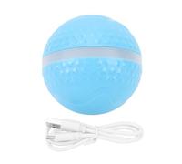 El juguete interactivo de la bola del perro luces LED IP54 juguetes automáticos recargables a prueba de agua de la bola del balanceo (azul cielo)