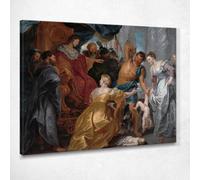 El Juicio de Salomón Peter Paul Rubens, ppr259 - Cuadro impreso sobre lienzo, 125 x 100 cm