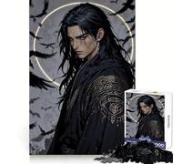 El Juramento del Cuervo - Rompecabezas Guerrero Oscuro para Adolescentes 1000 Piezas Colección de Arte Recall Upgrade Calm Relax Clear Cut (38x26cm)