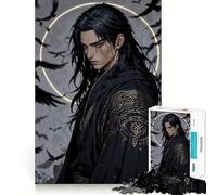 El Juramento del Cuervo - Rompecabezas Guerrero Oscuro para Adolescentes 1000 Piezas Colección de Arte Recall Upgrade Calm Relax Clear Cut (38x26cm)