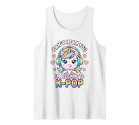 El K-Pop no te escucho, Estoy Escuchando KPOP Kawaii Camiseta sin Mangas