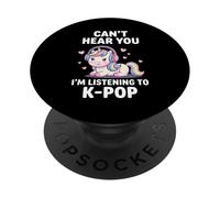 El K-Pop no te escucho, Estoy Escuchando KPOP Kawaii PopSockets PopGrip Adhesivo