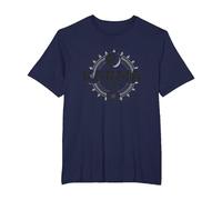 El Karma es Real: Sabiduría del Equilibrio Espiritual del Yin Yang Camiseta, Hombre Tallas Grandes, Azul Marino, 5X Alto