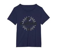 El Karma es Real: Sabiduría del Equilibrio Espiritual del Yin Yang Camiseta, Mujer Tallas Grandes, Azul Marino, 6XL Grande