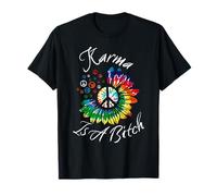 El karma es una perra girasol paz Camiseta