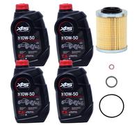 El kit de cambio de aceite Edwards se ajusta 2017-2025 CAN-AM Maverick X3 SXS UTV 10W-50