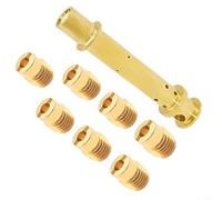 El kit de chorro de carburador de posventa incluye 7 chorros principales y 1 tubo de emulsión GX140 para optimización del motor Predator de 212 cc