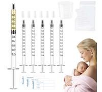 El kit de colector de calostro incluye 100 colectores de leche materna sellados de 1 ml con 100 calcomanías