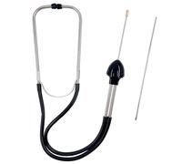 El kit de estetoscopio del motor del estetoscopio del cilindro mecánico de acero inoxidable del automóvil incluye tubos de sonda de tapones para los oídos de goma,probadores del motor (negro)