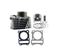El Kit de reconstrucción de Cilindros de Motocicleta de 57 mm se Adapta a GS125 GS 125 Compatible con el Motor de Aire enfriado al Aire, Incluye un Juego de Cilindros del Kit de pistón.