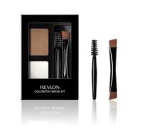 El kit para cejas Revlon ColorStay incluye polvo para cejas de larga duraci n, pomada transparente, cepillo para cejas con punta angular de doble