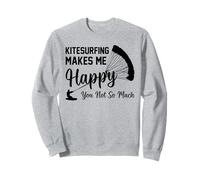 El kitesurf me hace feliz no tanto - Kitesurfer Sudadera