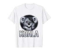 El Koala EMO Que lo consigue Camiseta gráfica económica, Hombre, Blanco, M