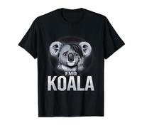 El Koala EMO Que lo consigue Camiseta gráfica económica, Hombre, Negro, M