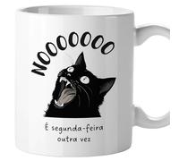 El Kraken Canecas engraçadas com frases em português, caneca dia do pai, dia da mãe, presentes originais, cerâmica 330 mL (Segunda-feira)