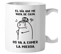El Kraken Taza día de la madre, Regalo para mamá, tazas originales, divertida, mensaje gracioso, humor, compañeros de trabajo, Cerámica 330 mL (El día que me vaya de casa)