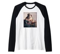 El Lacemaker de Johannes Vermeer (1669-1670) Camiseta Manga Raglan
