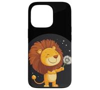 El lado suave de un león con este gráfico de diente de león Carcasa para iPhone 13 Pro