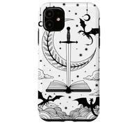 El lector Tarot Card Bookworm Libros Amante Dragón Bibliotecarios Carcasa para iPhone 11