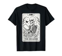El lector Tarot Card Gothic Dark Academia Lectura de libros Camiseta