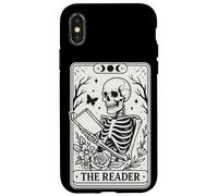 El lector Tarot Card Gothic Dark Academia Lectura de libros Carcasa para iPhone X/XS