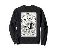 El lector Tarot Card Gothic Dark Academia Lectura de libros Sudadera