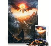 El Legado del Dragón Rompecabezas de 1000 Piezas para Adolescentes Mejora la Memoria Luz Relajación Diseño Arte de Montaje Decoración de Pared 38x26cm
