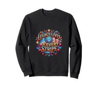 El Legado Vive en Cada diseño patriótico de Rayas Sudadera