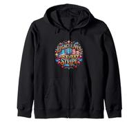 El Legado Vive en Cada diseño patriótico de Rayas Sudadera con Capucha