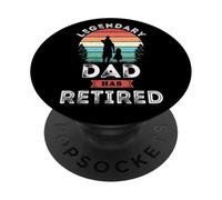 El Legendario papá se ha Jubilado, Regalos de jubilación para papá PopSockets PopGrip Adhesivo