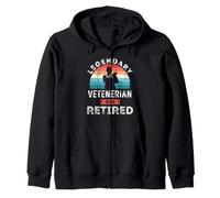 El Legendario Veterinario se ha Retirado, jubilación veterenaria Sudadera con Capucha