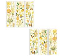 El lenguaje secreto de la naturaleza plasmado en pegatinas de álbumes de recortes con estética vintage, flores decorativas para manualidades, ideas